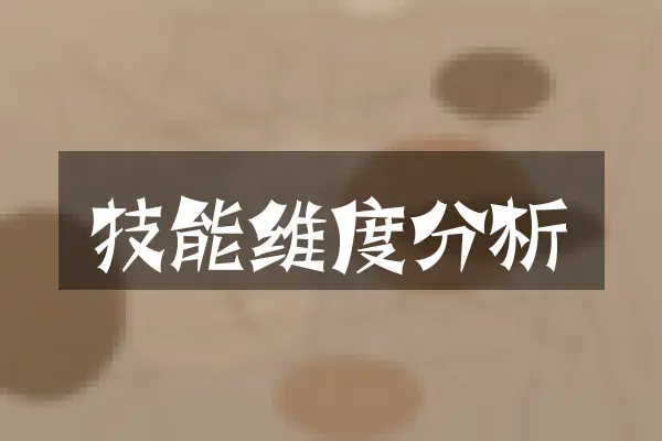 技能维度分析